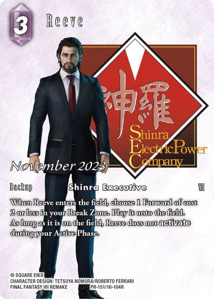 Reeve (November 2023), FF: Promo Cards PR-151/16-104R