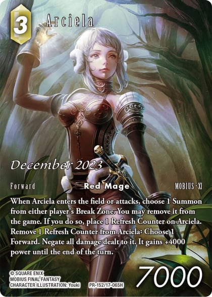 Arciela (December 2023), FF: Promo Cards PR-152/17-065H