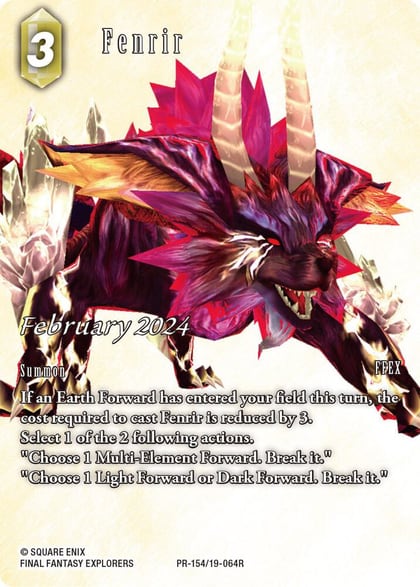 Fenrir (February 2024), FF: Promo Cards PR-154/19-064R