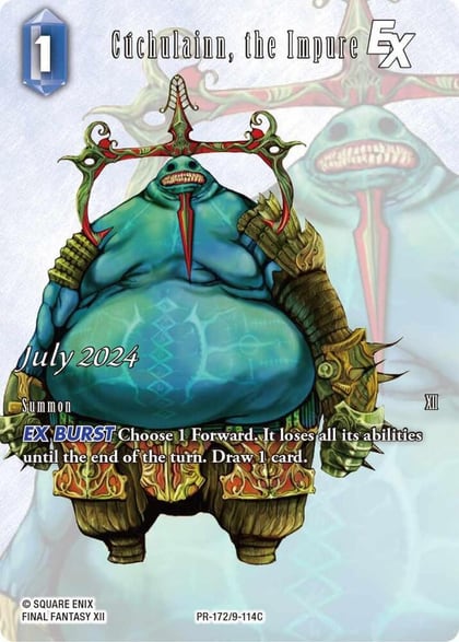 Cuchulainn, the Impure EX, FF: Promo Cards PR-172/9-114C