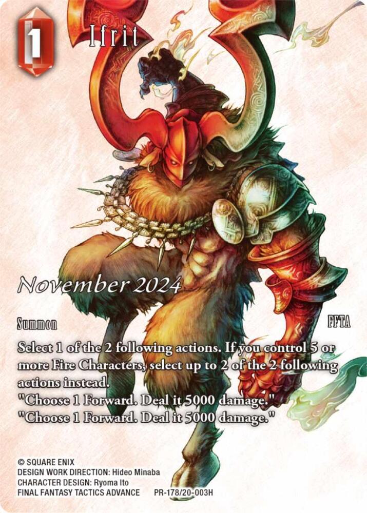 Ifrit (PR-178/20-003H), FF: Promo Cards Pr-178/20-003H