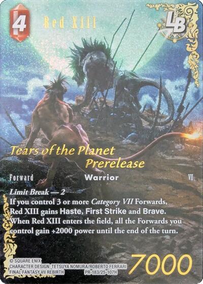 Red XIII LB (PR-183/25-107H), FF: Promo Cards PR-183/25-107H