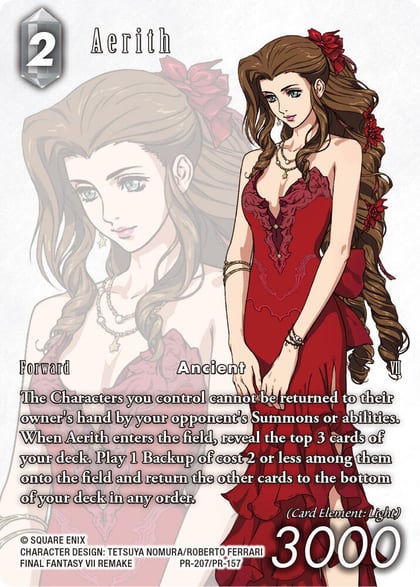 Aerith (PR-207/PR-157), FF: Promo Cards PR-207/PR-157