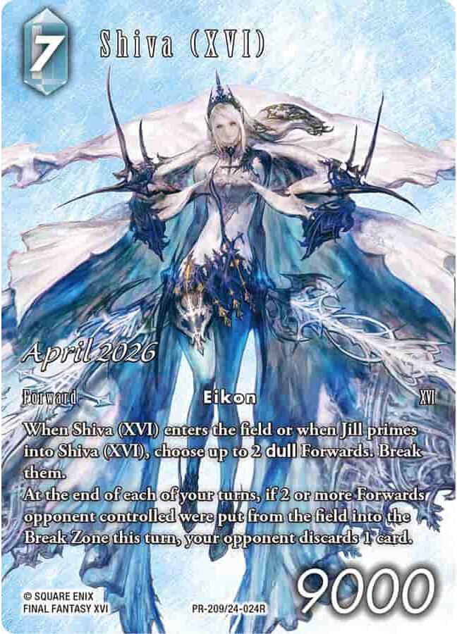 Shiva (XVI), FF: Promo Cards PR-209/24-024R