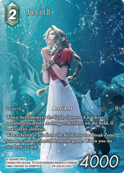 Aerith (July 2026), FF: Promo Cards PR-228/25-035L