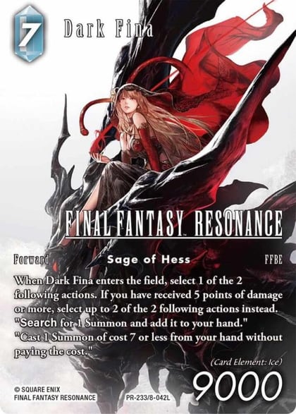 Dark Fina, FF: Promo Cards PR-233/8-042L