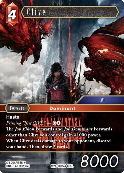 Clive, World Champion Decks 2024 W24-001/24-005L