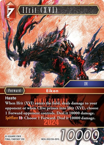 Ifrit (XVI), World Champion Decks 2024 W24-002/24-001L