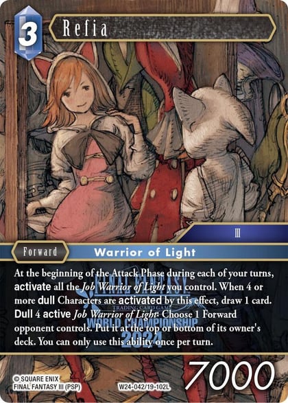 Refia, World Champion Decks 2024 W24-042/19-102L