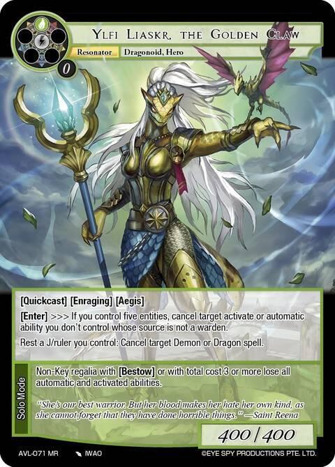 Ylfi Liaskr, the Golden Claw, Attack on Velmardia AVL-071 MR