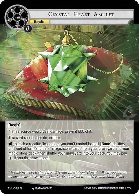 Crystal Heart Amulet, Attack on Velmardia AVL-092 N