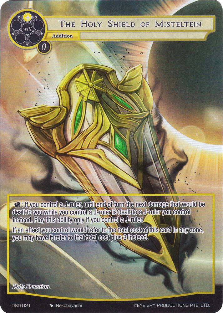 The Holy Shield of Misteltein (Full Art), Starter Deck: Villains DSD-021