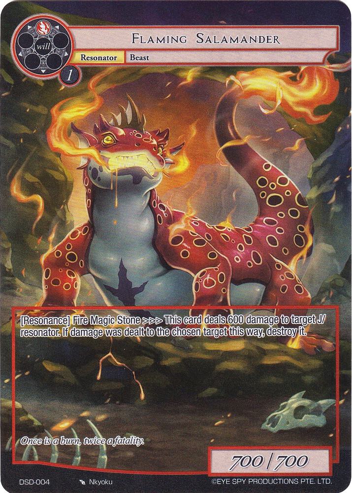 Flaming Salamander (Full Art), Starter Deck: Tales DSD-004