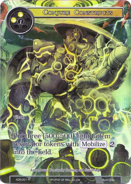 Conjure Constructs (Full Art), Ancient Nights ACN-001