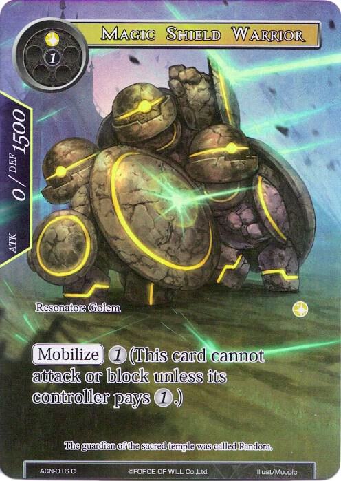 Magic Shield Warrior (Full Art), Ancient Nights ACN-016