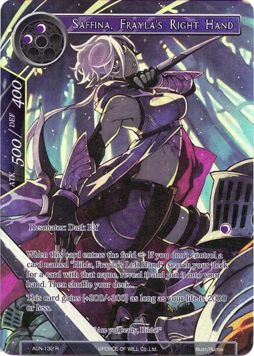 Saffina, Frayla's Right Hand (Full Art), Ancient Nights ACN-132