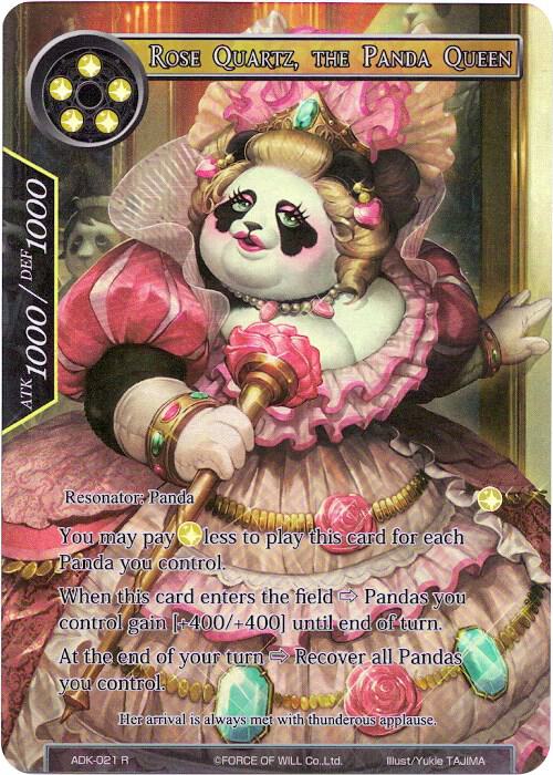 Rose Quartz, the Panda Queen (Full Art), Advent of the Demon King ADK-021
