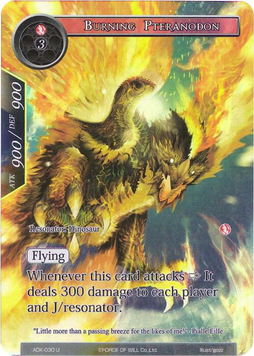 Burning Pteranodon (Full Art), Advent of the Demon King ADK-030