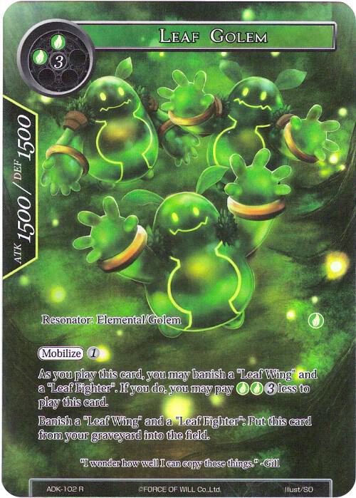 Leaf Golem (Full Art), Advent of the Demon King ADK-102