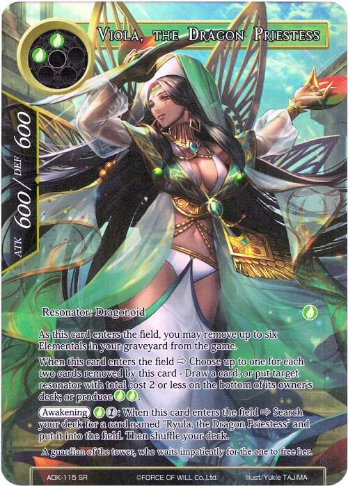 Viola, the Dragon Priestess (Full Art), Advent of the Demon King ADK-115