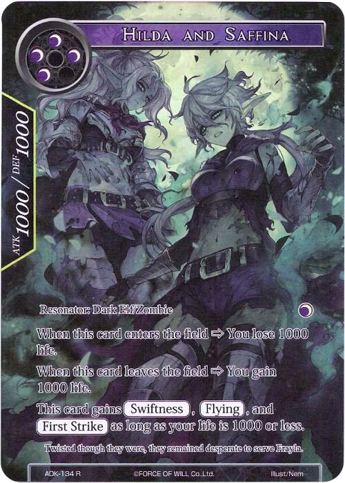 Hilda and Saffina (Full Art), Advent of the Demon King ADK-134