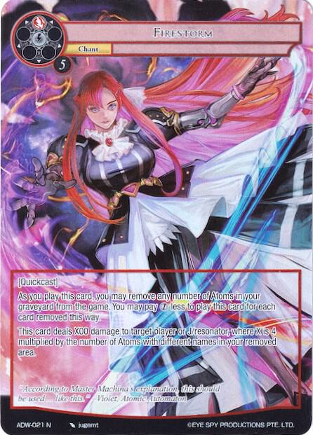 Firestorm (Full Art), Assault into the Demonic World ADW-021