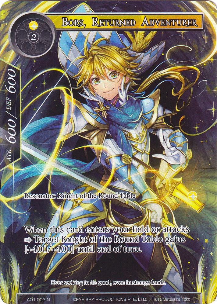 Bors, Returned Adventurer (Full Art), Alice Origin AO1-003