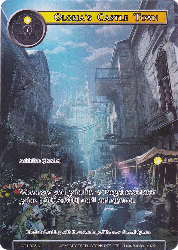 Gloria's Castle Town (Full Art), Alice Origin AO1-005
