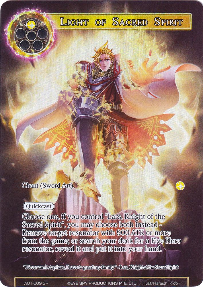 Light of Sacred Spirit (Full Art), Alice Origin AO1-009