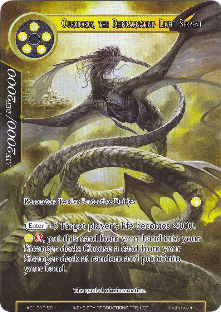 Ouroboros, the Reincarnating Light Serpent (Full Art), Alice Origin AO1-010