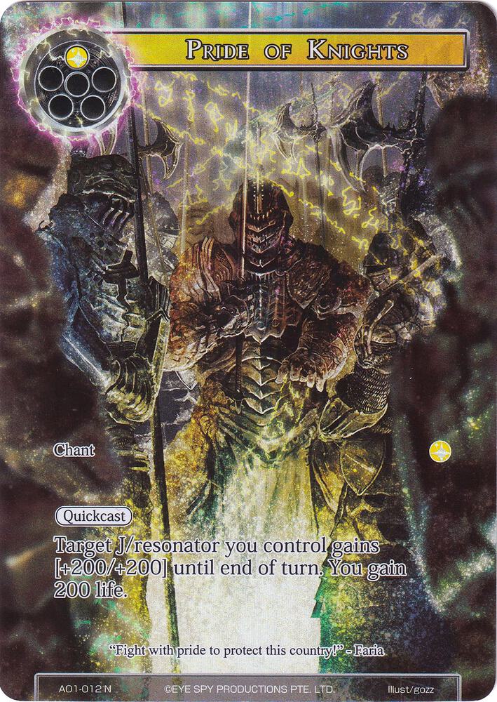 Pride of Knights (Full Art), Alice Origin AO1-012