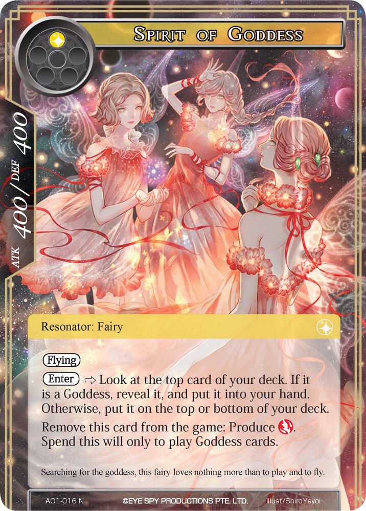 Spirit of Goddess, Alice Origin AO1-016