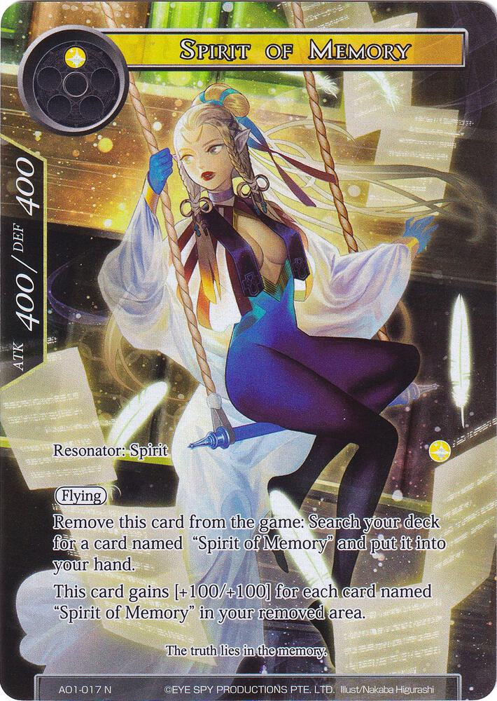 Spirit of Memory (Full Art), Alice Origin AO1-017
