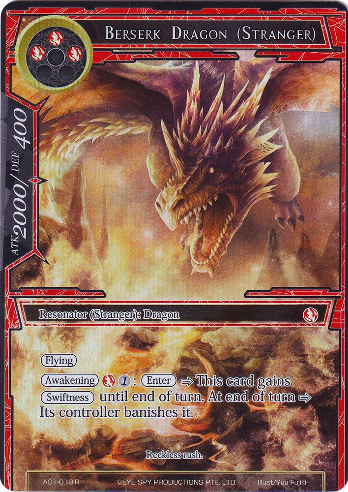 Berserk Dragon (Stranger) (Full Art), Alice Origin AO1-019