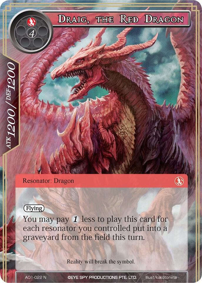 Draig, the Red Dragon, Alice Origin AO1-022