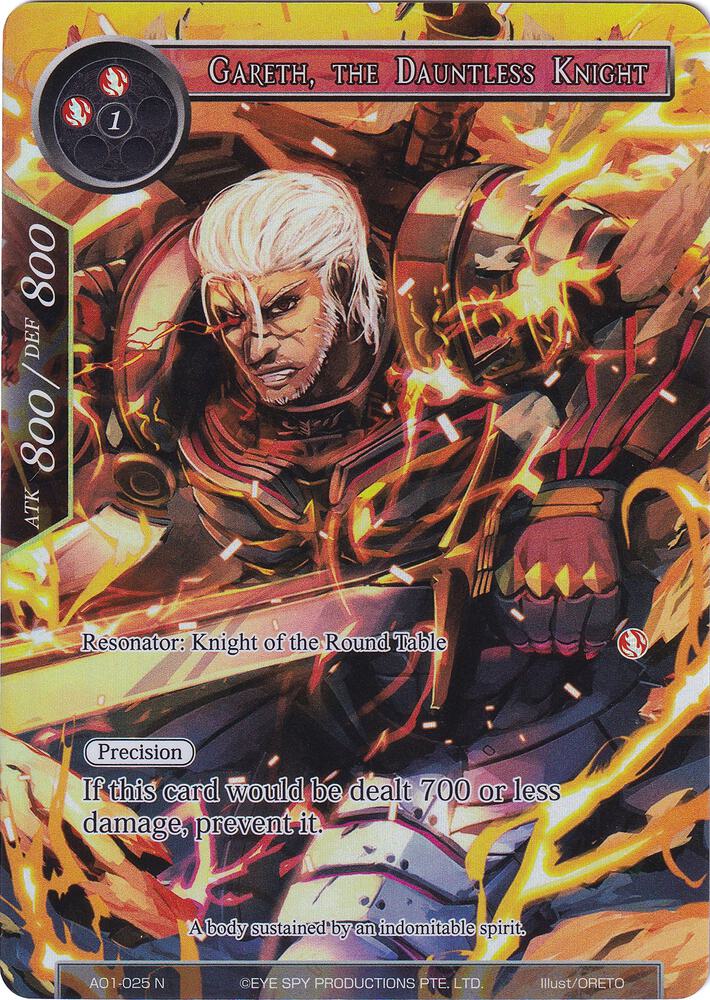 Gareth, the Dauntless Knight (Full Art), Alice Origin AO1-025