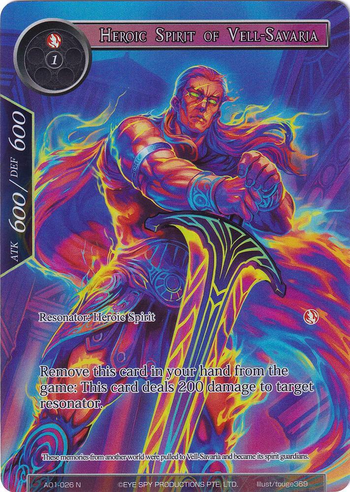 Heroic Spirit of Vell-Savaria (Full Art), Alice Origin AO1-026