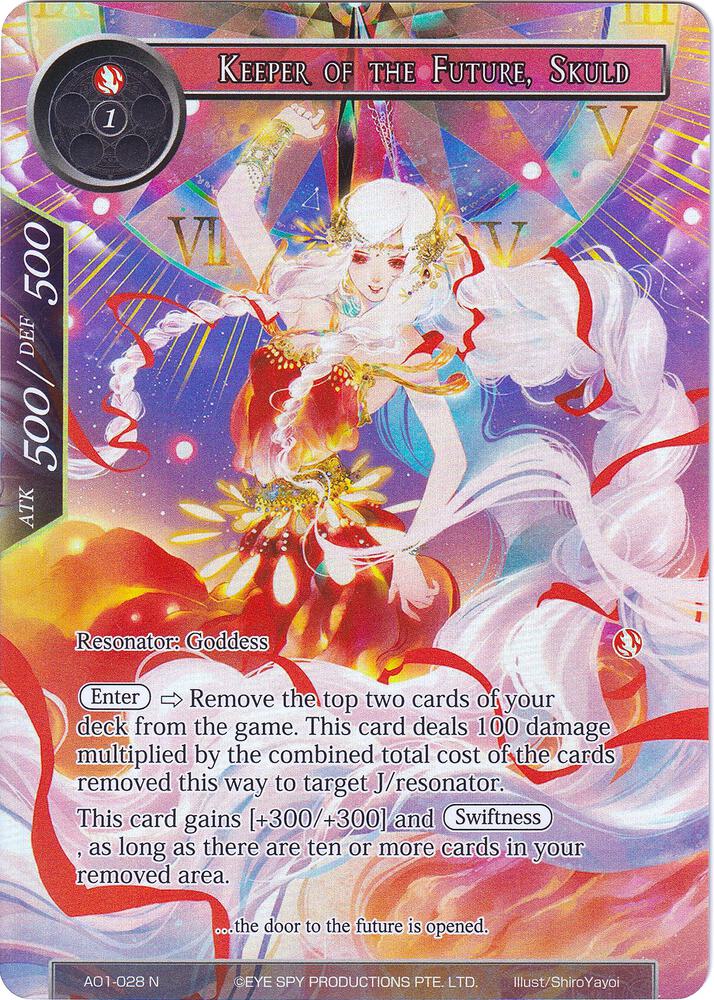 Keeper of the Future, Skuld (Full Art), Alice Origin AO1-028
