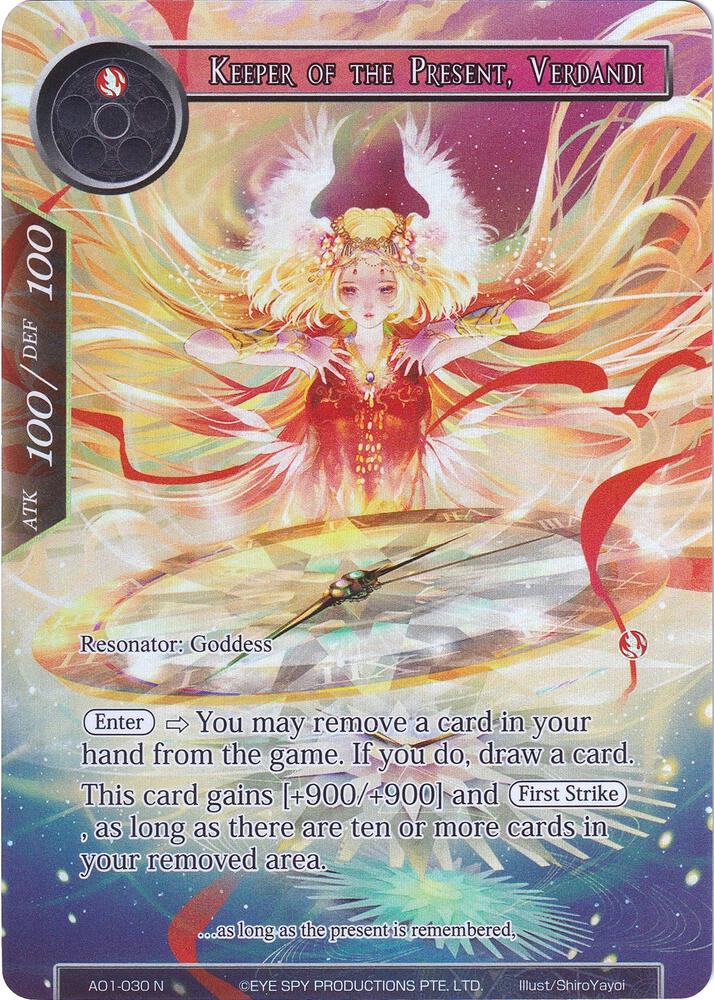 Keeper of the Present, Verdandi (Full Art), Alice Origin AO1-030