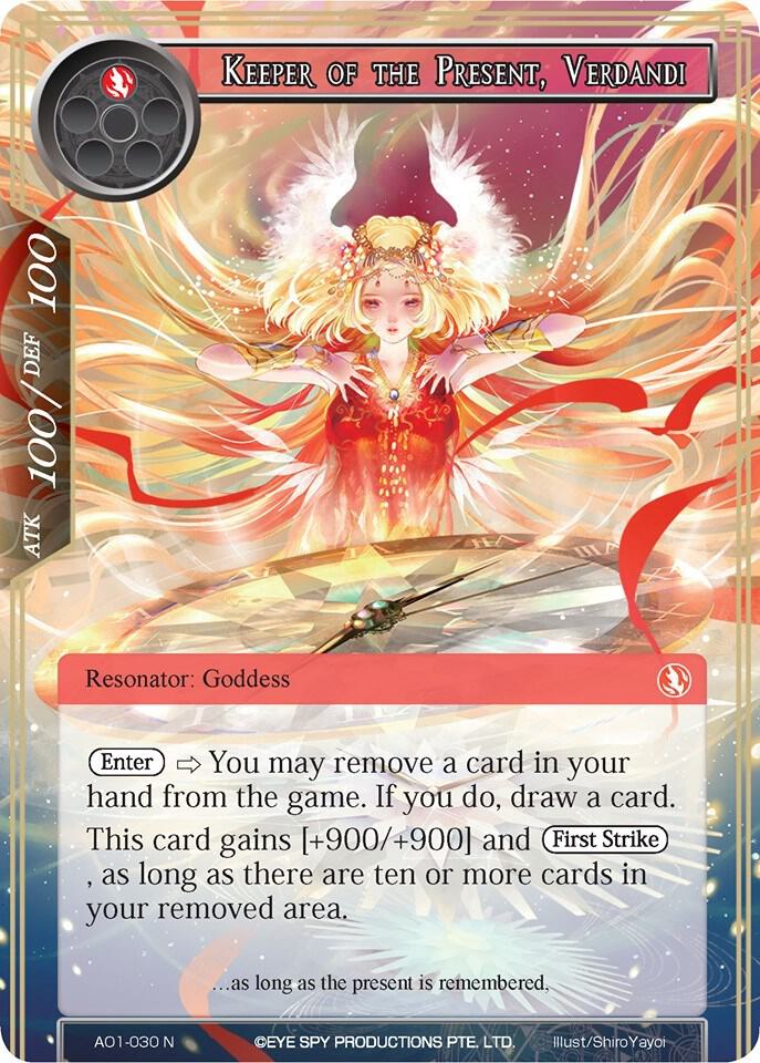 Keeper of the Present, Verdandi, Alice Origin AO1-030