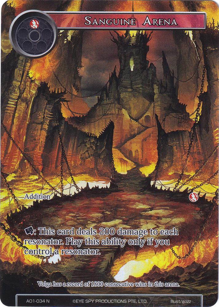 Sanguine Arena (Full Art), Alice Origin AO1-034