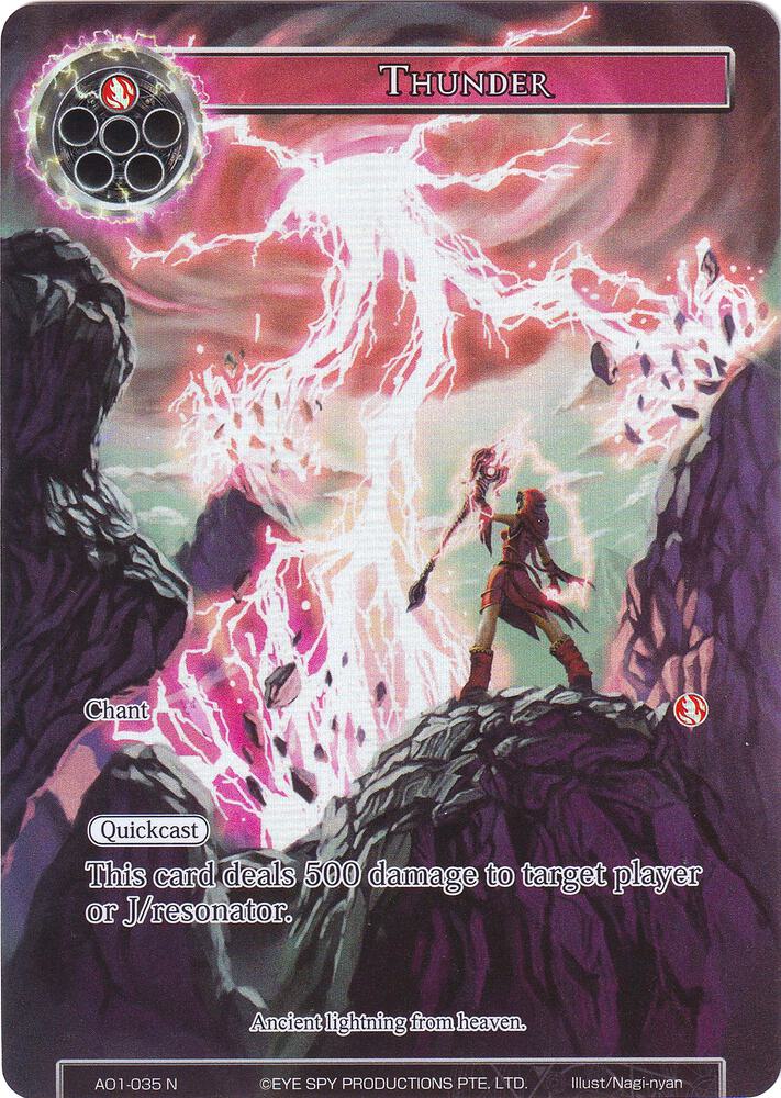 Thunder (Full Art), Alice Origin AO1-035