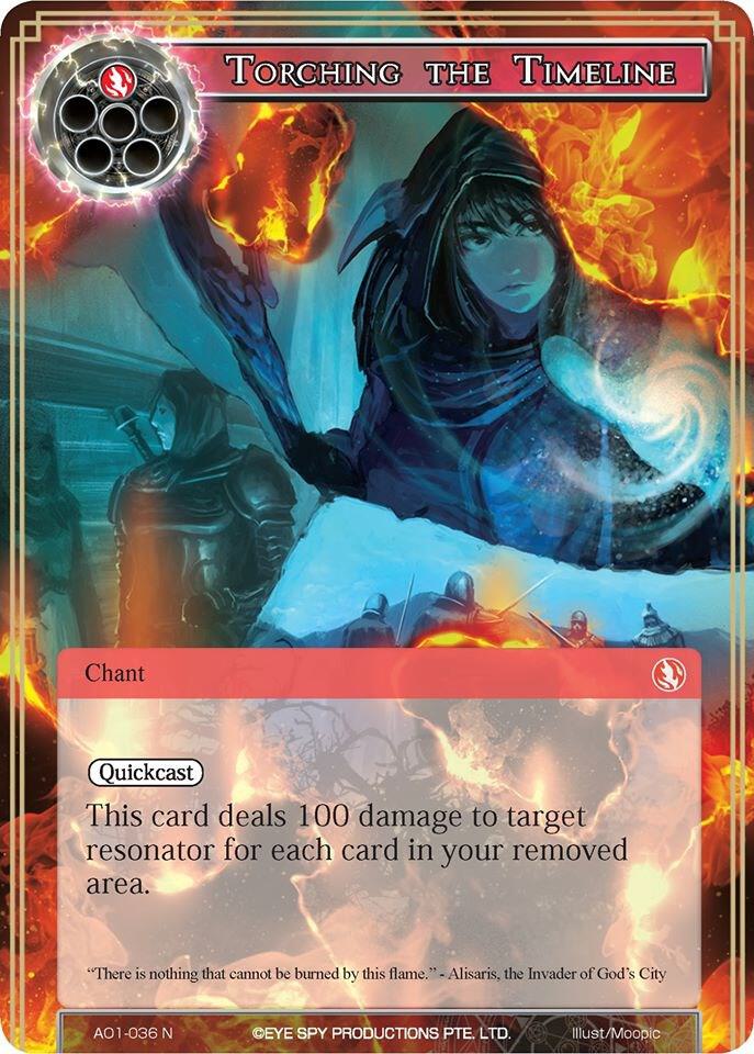 Torching the Timeline, Alice Origin AO1-036