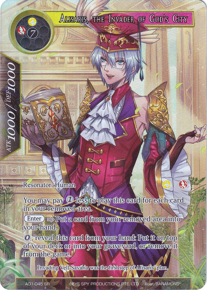 Alisaris, the Invader of God's City (Full Art), Alice Origin AO1-045