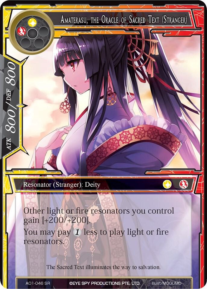 Amaterasu, the Oracle of Sacred Text (Stranger), Alice Origin AO1-046