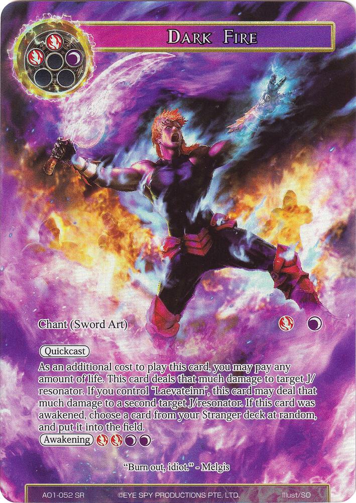 Dark Fire (Full Art), Alice Origin AO1-052