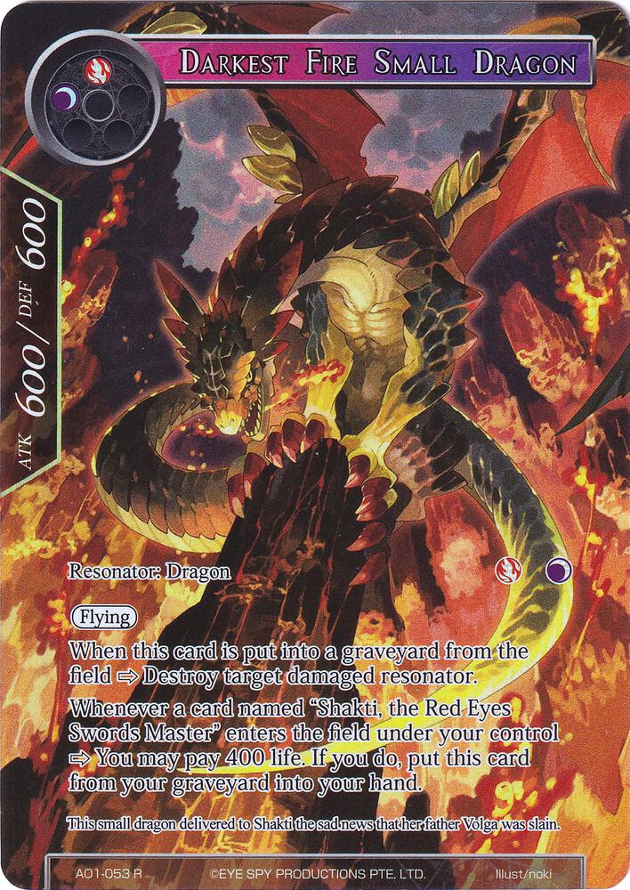 Darkest Fire Small Dragon (Full Art), Alice Origin AO1-053