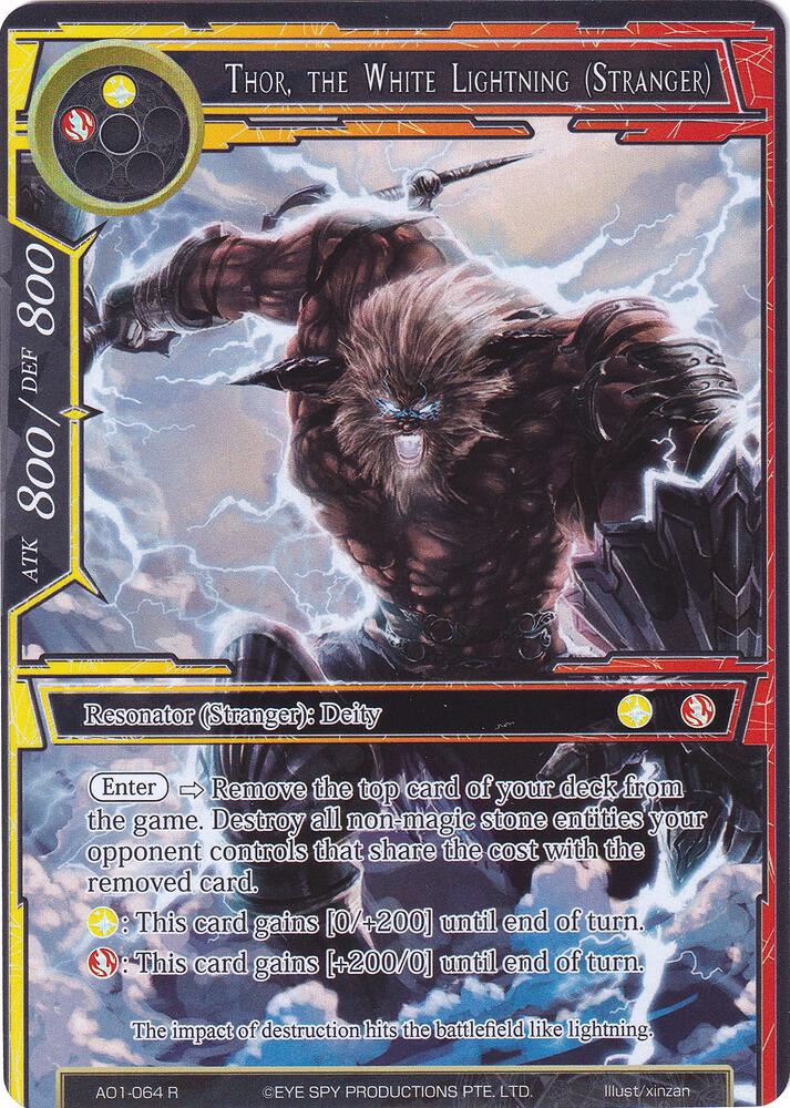 Thor, the White Lightning (Stranger) (Full Art), Alice Origin AO1-064