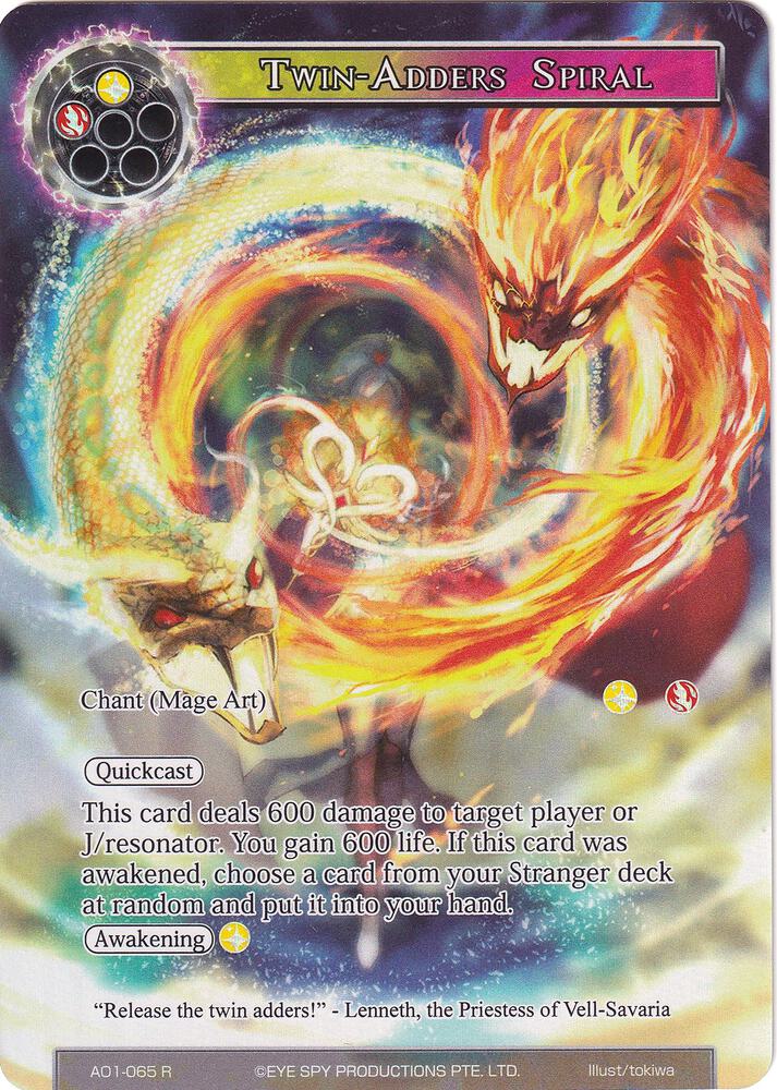 Twin-Adders Spiral (Full Art), Alice Origin AO1-065