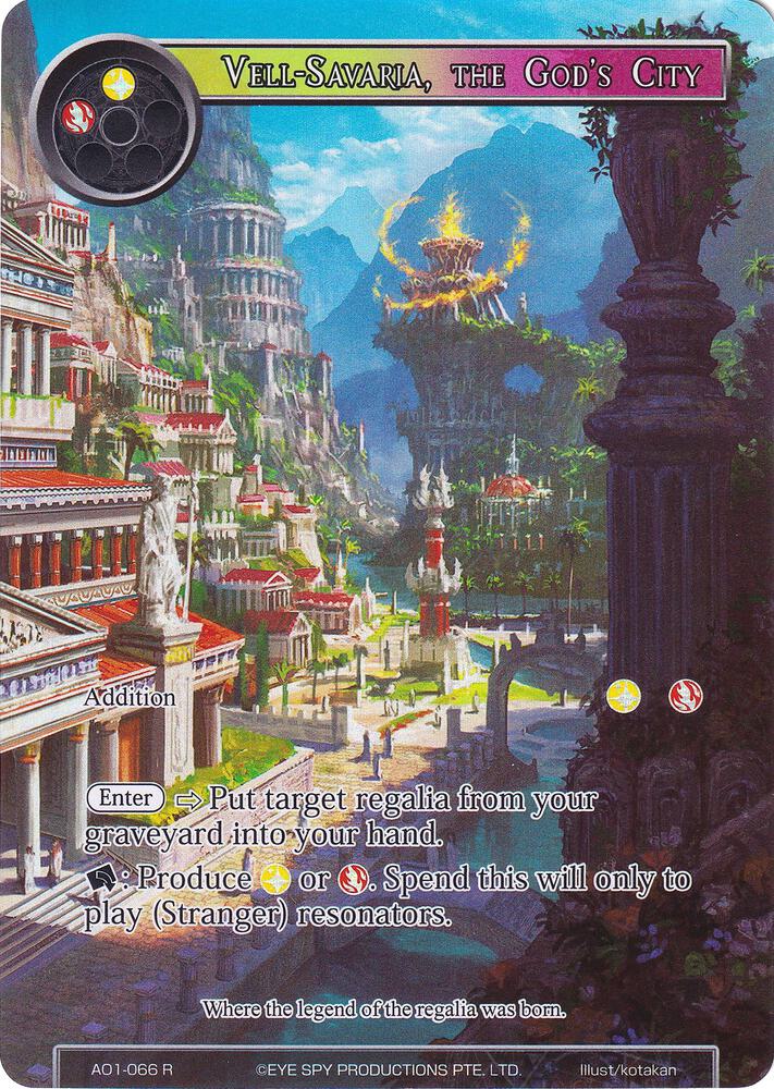 Vell-Savaria, the God's City (Full Art), Alice Origin AO1-066